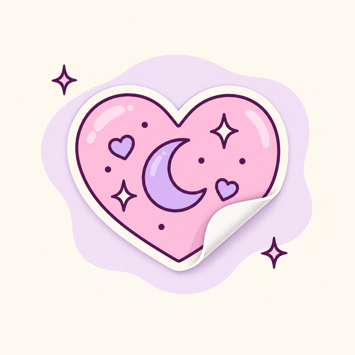 Nap Club holographic sticker with a sleepy pink pillow and gold trophy