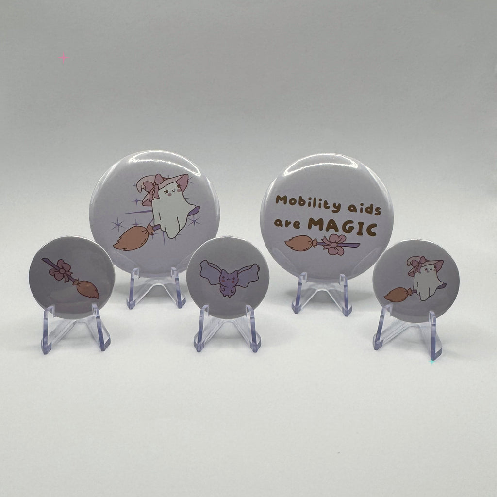 Mobility Aids Are Magic – Complete 5 Badge Set