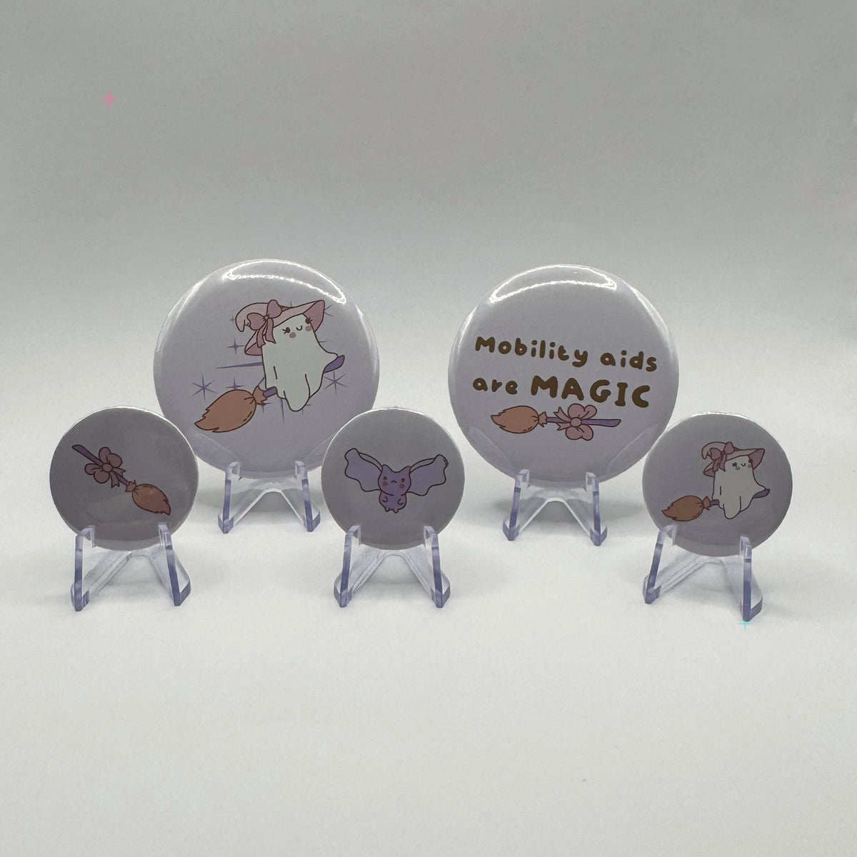 Mobility Aids Are Magic – Complete 5 Badge Set