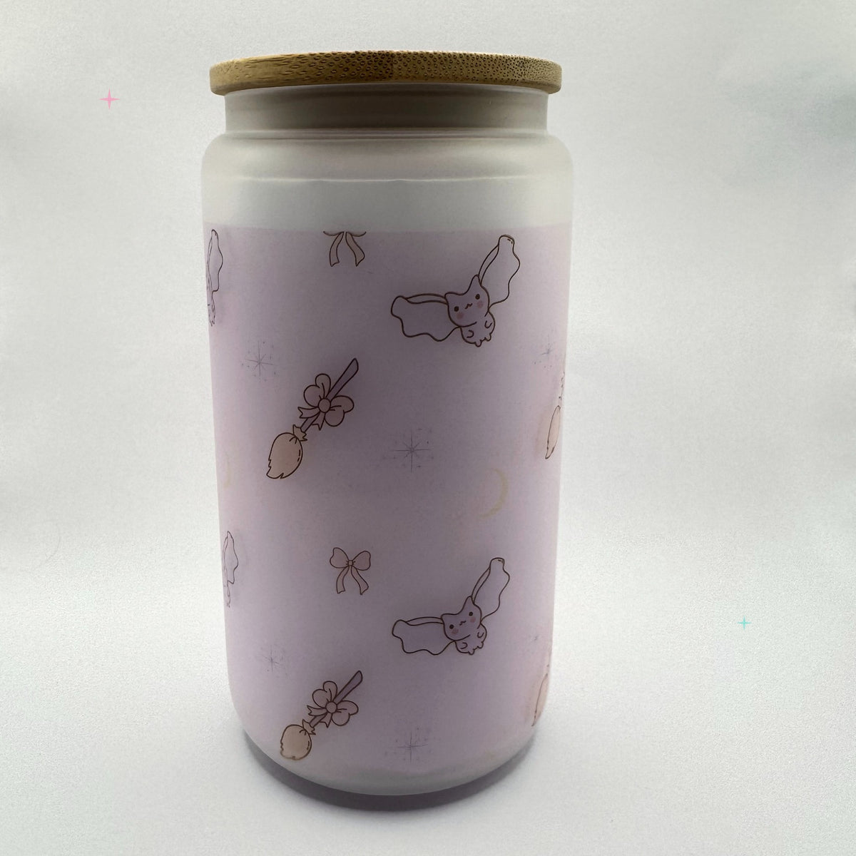 Frosted Mobility Aids are Magic glass tumbler on a white background