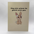 May This Winter Be Gentle With You A6 thoughtful Christmas card, front design.