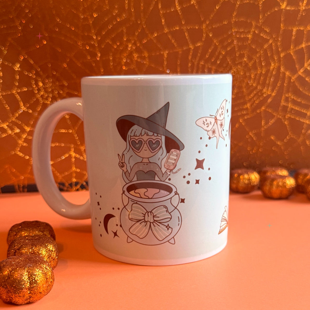 Hexecutive Dysfunction 11oz mug front lifestyle photo
