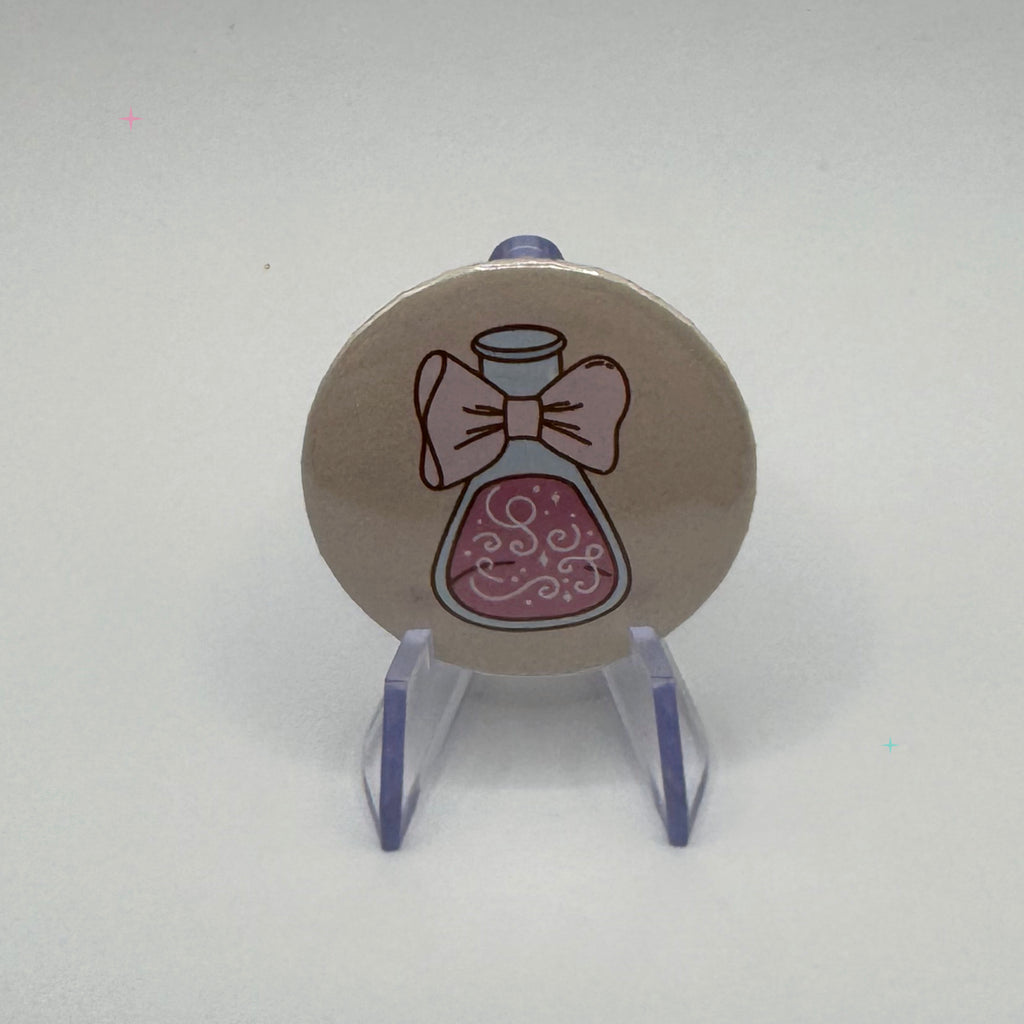 Hibernation Is a Reasonable Adjustment Potion 32mm badge on white background