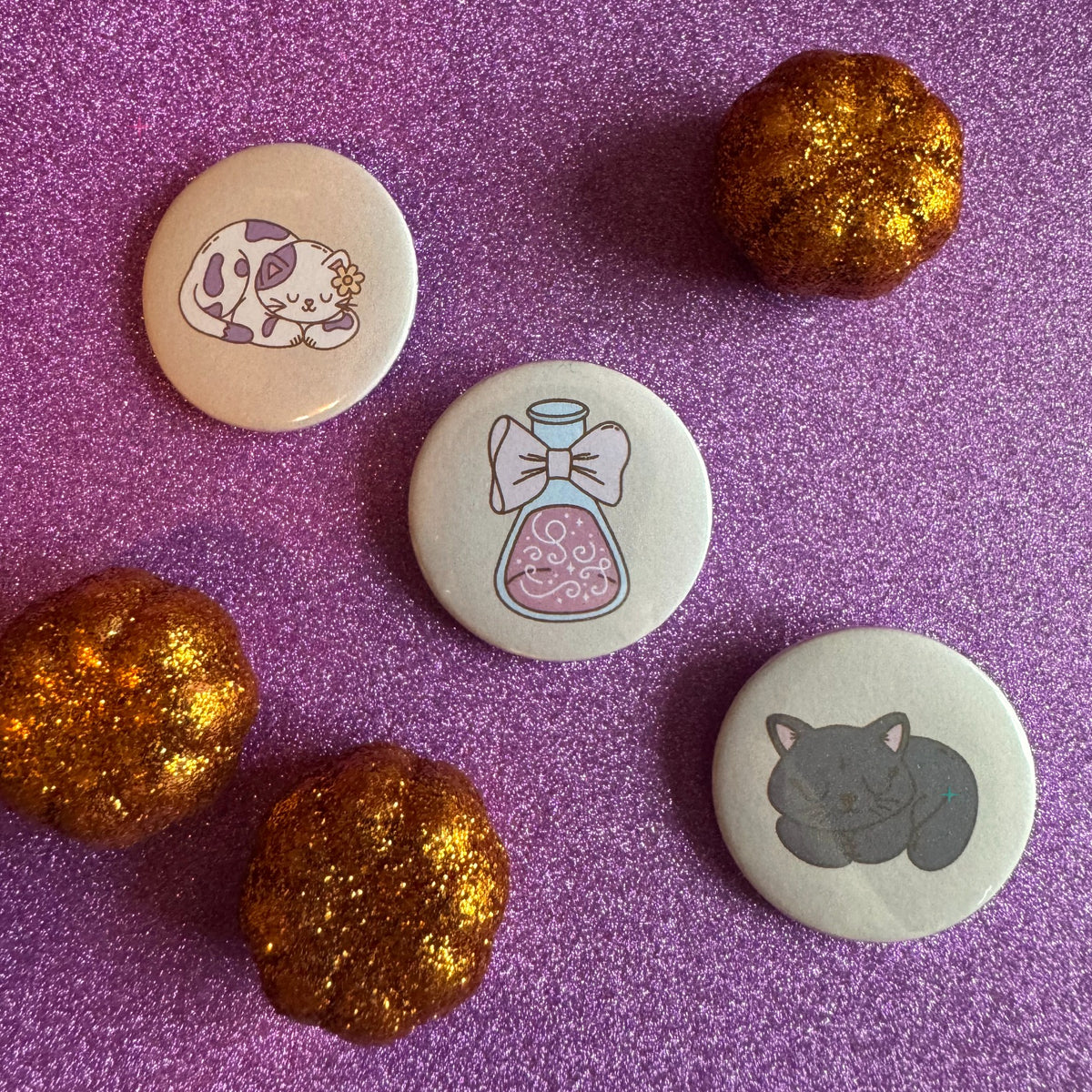 Hibernation Is a Reasonable Adjustment three 32mm badge set lifestyle photo