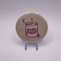 Hibernation Is a Reasonable Adjustment Candle 58mm badge on white background