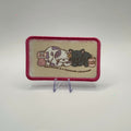 Hibernation Is a Reasonable Adjustment rectangle sublimated patch on white background